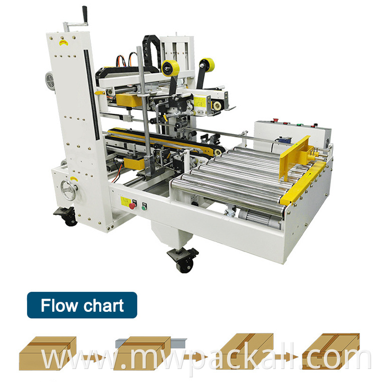 Auto Corner and Side Type Carton Sealer Box Taping Machine 4 Side Carton Box Sealing Machine